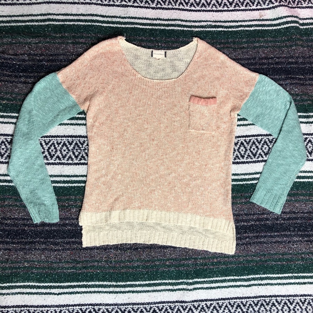 Colorblock sweater